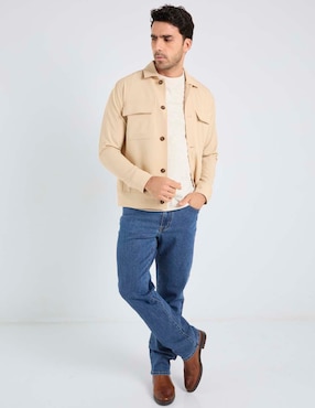 Jeans straight Jbe lavado medio para hombre