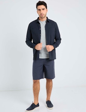 Sobrecamisa casual Jbe de algodón manga larga para hombre