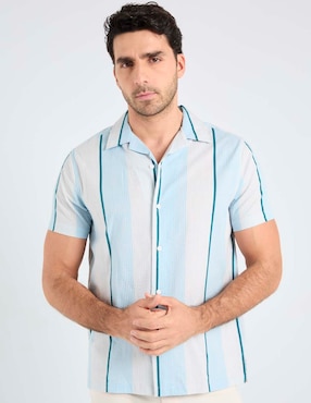 Camisa casual Jbe manga corta para hombre