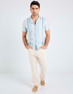 Camisa casual Jbe manga corta para hombre