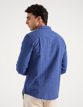 Camisa casual Jbe de algodón manga larga para hombre