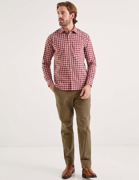 Pantalón chino slim Jbe de algodón para hombre