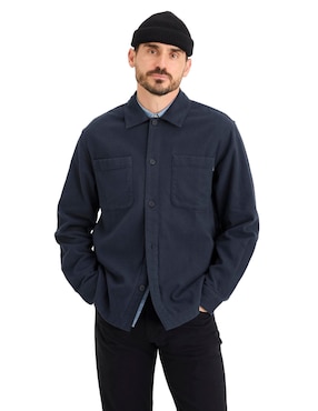 Camisa casual Dockers de algodón manga larga para hombre
