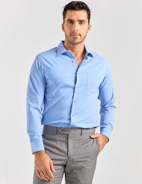Camisa casual Dockers manga larga para hombre