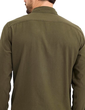 Camisa casual Dockers de algodón manga larga para hombre