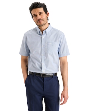 Camisa casual Dockers de algodón manga corta para hombre