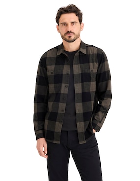 Sobrecamisa casual Dockers de algodón manga larga para hombre