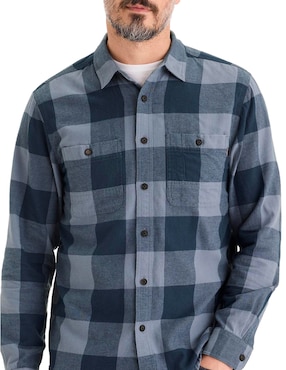 Camisa casual Dockers de algodón manga larga para hombre