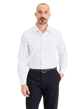 Camisa de vestir Dockers de algodón manga larga para hombre