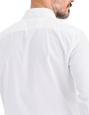 Camisa de vestir Dockers de algodón manga larga para hombre
