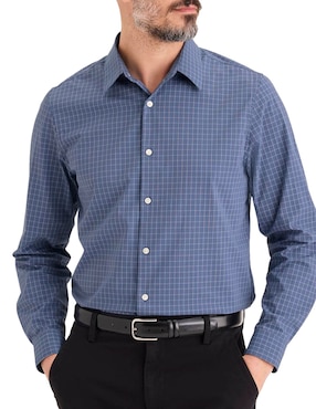 Camisa de vestir Dockers de algodón manga larga para hombre