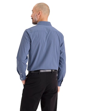 Camisa de vestir Dockers de algodón manga larga para hombre