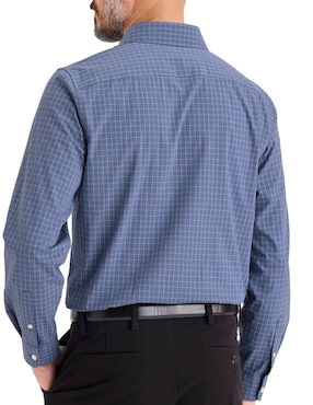 Camisa de vestir Dockers de algodón manga larga para hombre