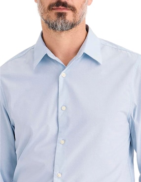 Camisa de vestir Dockers de algodón manga larga para hombre