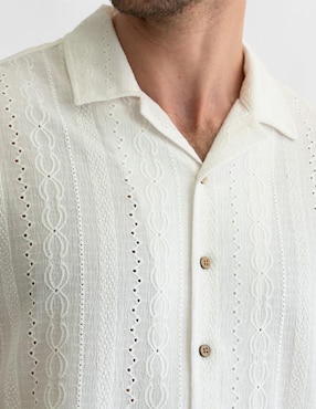 Camisa casual Generra manga corta para hombre