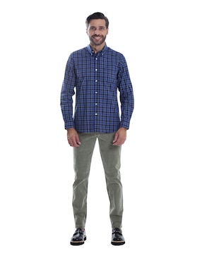 Camisa casual Chaps manga larga para hombre