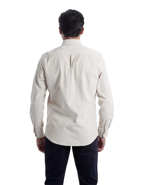 Camisa casual Chaps de algodón manga larga para hombre