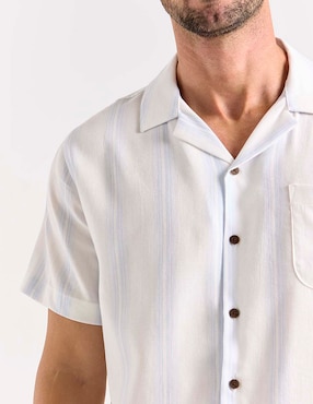 Camisa casual Jbe de algodón manga corta para hombre