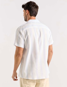 Camisa casual Jbe de algodón manga corta para hombre