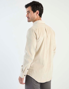 Camisa casual Izod de algodón manga larga para hombre