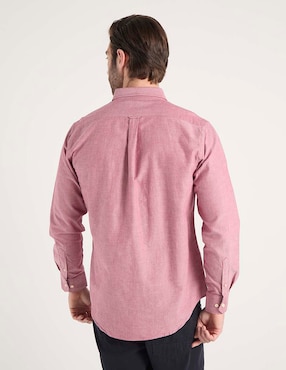 Camisa casual Izod de algodón manga larga para hombre