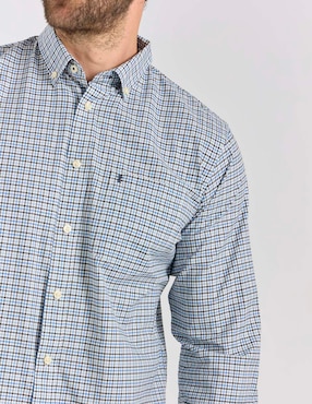 Camisa casual Izod de algodón manga larga para hombre