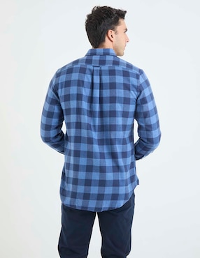 Camisa casual Izod de algodón manga larga para hombre