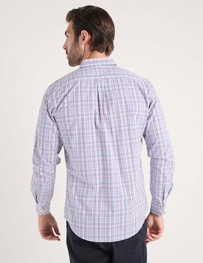 Camisa casual Izod de algodón manga larga para hombre