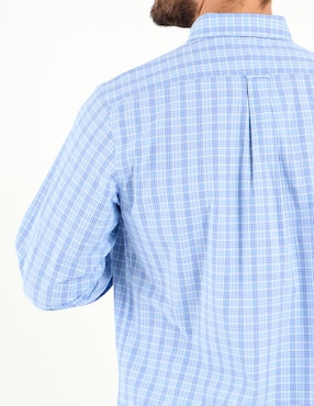 Camisa casual Izod de algodón manga larga para hombre