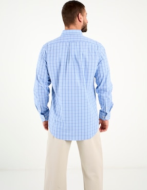 Camisa casual Izod de algodón manga larga para hombre