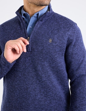 Suéter Izod cuello con cierre para hombre