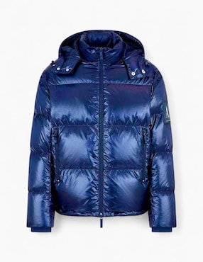 Chamarra acolchada Armani Exchange impermeable con capucha para hombre