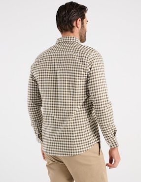 Camisa casual Dioro de algodón manga larga para hombre