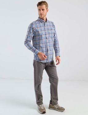 Camisa casual Dioro de algodón manga larga para hombre