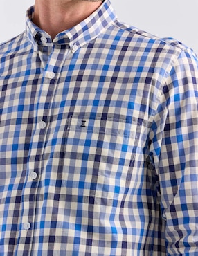 Camisa casual Dioro de algodón manga larga para hombre