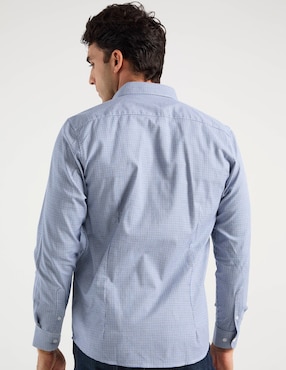 Camisa casual Dioro de algodón manga larga para hombre