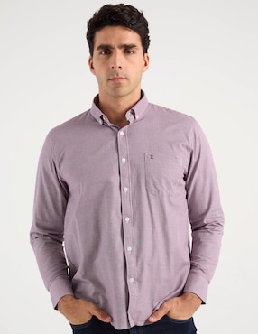 Camisa casual Dioro de algodón manga larga para hombre