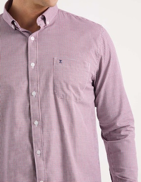 Camisa casual Dioro de algodón manga larga para hombre