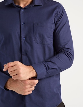 Camisa casual Dioro de algodón manga larga para hombre