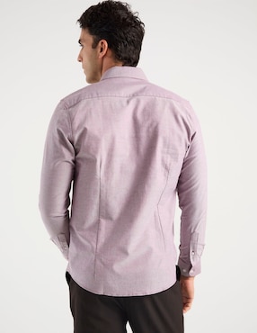 Camisa casual Dioro de algodón manga larga para hombre