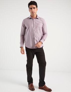 Camisa casual Dioro de algodón manga larga para hombre