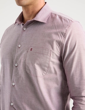 Camisa casual Dioro de algodón manga larga para hombre