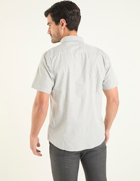 Camisa casual Dioro de algodón manga corta para hombre