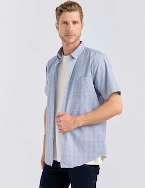 Camisa casual Dioro de algodón manga corta para hombre
