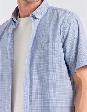 Camisa casual Dioro de algodón manga corta para hombre