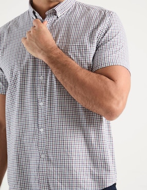 Camisa casual Dioro de algodón manga corta para hombre