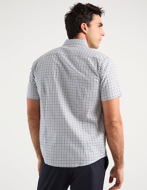 Camisa casual Dioro de algodón manga corta para hombre