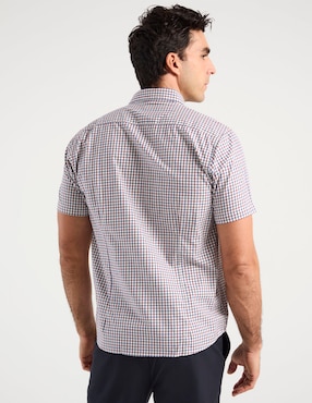 Camisa casual Dioro de algodón manga corta para hombre