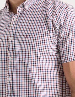 Camisa casual Dioro de algodón manga corta para hombre