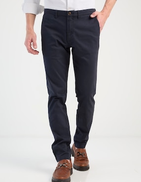 Pantalón chino slim Chaps de algodón para hombre
